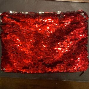 Sequin pouch
